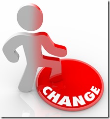 Person Stepping Onto Change Button